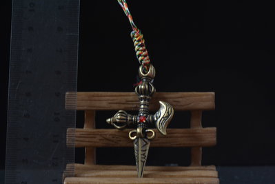 西藏進口  金剛杵 金剛斧　 墜飾  黃銅材質 　吊飾  項鍊 現貨 一物一圖【喬安水晶】