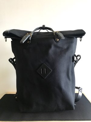 全新正品法國製 BLEU DE CHAUFFE ，WOODY BAG 帆布包 後背包 筆電包 肩背包