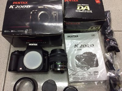 [保固一年] [高雄明豐] PENTAX K200D +18-55mm 機身加鏡頭 功能都正常 便宜賣 k7 or km