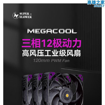 振華MEGACOOL巨通風機箱風扇電腦12cm水冷/風冷散熱器風扇暴力