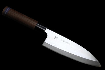 💖左近白梅作💖【AUS-8不銹鋼 出刃 21cm 櫻木柄】日本製  廚房刀具 八煌刃物