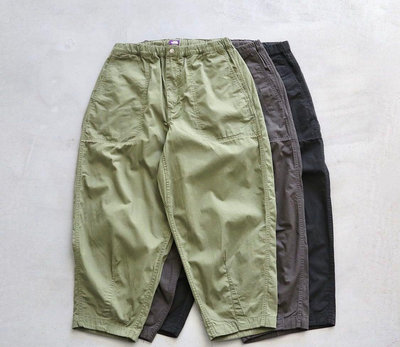 THE NORTH FACE PURPLE LABEL Ripstop Wide Cropped Field Pants 紫標 寬褲NT5355N。太陽選物社