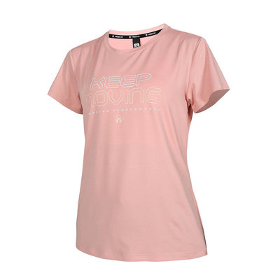 FIRESTAR 女彈性印花短袖T恤(慢跑 吸濕排汗 上衣 「DL462-43」≡排汗專家≡