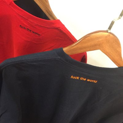 xsPC Supreme 18ss FTW tee Fuck The World 該死的世界經典Logo 刺繡短