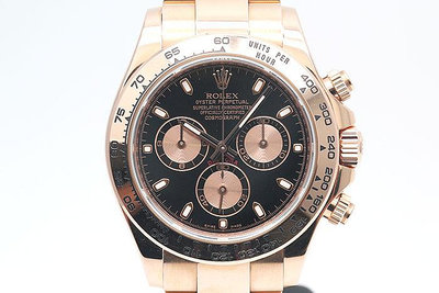 【鑫鎂鐘錶】Rolex 勞力士 Daytona 116505 18K玫瑰金黑色面盤 計時累計功能 一手錶2012盒單齊全 40mm