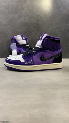 Nike Jordan 1 High Zoom Air CMFT 黑紫 時尚 高幫 休閒鞋 CT0979-505公司級