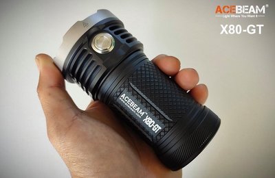 熱賣  ACEBEAM X80-GT 32500流明泛光強光探索手電筒 便攜探險 防水30米