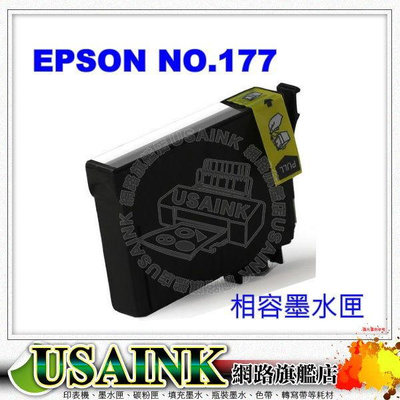 USAINK~EPSON  NO.177 / T1774 / T177450 黃色相容墨水匣 適用XP102/XP202/XP302/XP402/XP30