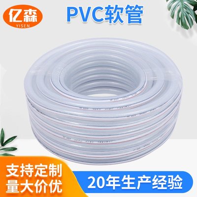 廠家批發蛇皮管PVC纖維增強耐用網紋透明水管洗車澆花蛇皮軟管