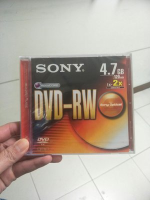 五入 Sony1-2X DVD-RW 4.7GB 120min (單片盒裝*5)
