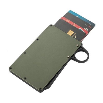 自動信用卡盒rfid防資刷創意名片盒會員卡夾時尚鋁合金銀行卡套