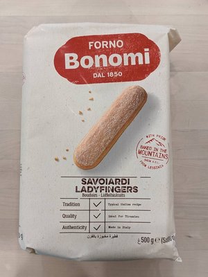 Bonomi 白朗妮 - Ladyfingers / 拇指餅乾 / 手指餅乾 - 100g (分裝) 穀華記食品原料