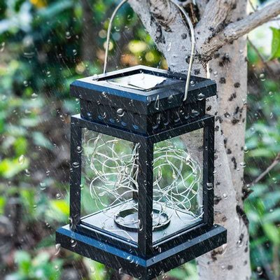 熱銷 新款太陽能小宮燈掛件 創意防水庭院景觀裝飾LED宮燈草坪燈