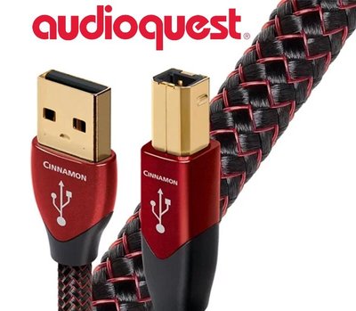 鈞釩音響~美國Audioquest USB-Digital Audio Cinnamon USB傳輸線(A↔B)1.5m