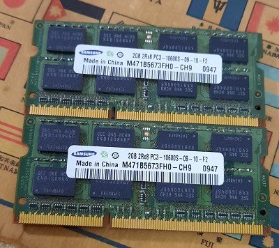 三星2GB DDR3 1333筆電記憶體/2條