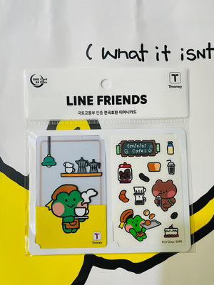 (韓國代購現貨)  交通卡 T MONEY 交通卡 地鐵卡 LINE  Friends Minini World  lenini 列尼 小青蛙