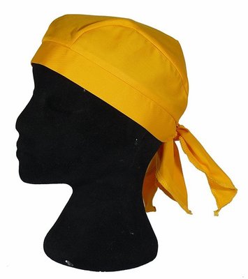 一鑫餐具【海盜帽 A325-5 黃色】帽子廚師帽紙帽衛生帽日本帽海盜帽日式帽藤蔓頭巾船形帽布帽