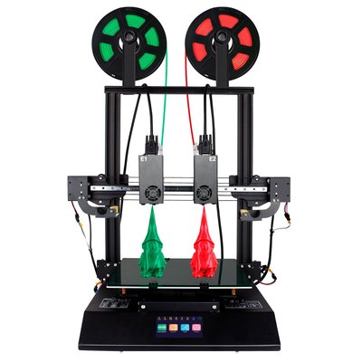 雙色3D列印機 近程擠出獨立雙噴頭fdm3D列印機 D3P PVA/TPU