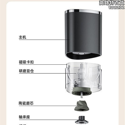 新款可攜式咖啡機小型全自動電動研磨器豆研磨機濃X縮咖啡磨豆機
