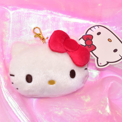 Hello Kitty 拉鍊 錢包 化妝包 伸縮感應卡包 Sanrio日本正版
