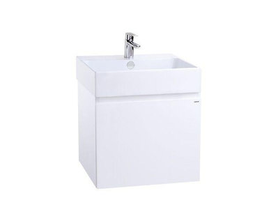 《振勝網》凱撒衛浴 專賣店 LF5263 / EH05263AP 48cm 面盆+純白浴櫃 / 小空間適用