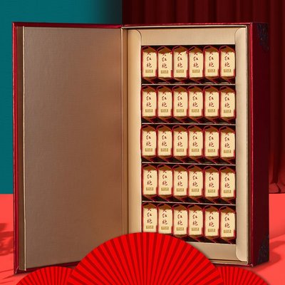 【紅茶 大紅袍】大紅袍茶葉禮盒裝高檔特級正宗武夷巖茶過年貨送禮客戶長輩老師
