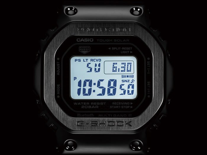 全新G-Shock 藍芽不鏽鋼錶銀色GMW-B5000D-1 木村拓哉著用| Yahoo奇摩拍賣