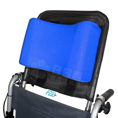【富士康】輪椅頭靠組 (頭靠可調高度與角度 頭靠枕藍色)(不適用於方形骨架輪椅)