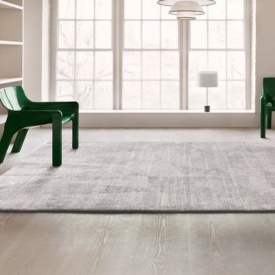 特賣-比利時進口美式輕奢客廳地毯現代高級米灰色臥室北歐簡約茶幾地墊