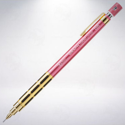 日本 Pentel GRAPH 1000 70周年記念限定初代款製圖自動鉛筆: 粉紅色