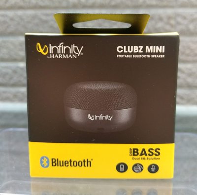 Infinity CLUBZ MINI 便攜式藍牙喇叭 -黑