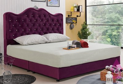 【X+Y時尚精品傢俱】現代雙人床組床架系列-尊爵 5尺紫色絨布雙人床頭片.不含床架及床墊.摩登家具