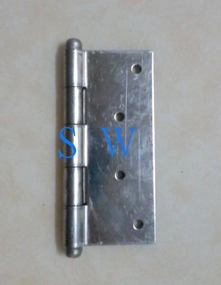 HI025白鐵鉸鍊 4"×1.5mm（單片25元）丁雙 4英吋 10公分後鈕 鋁門後鈕 插心後鈕 旗型鉸鏈 活頁 鉸鏈鋁
