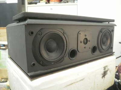 (老高音箱)英國早期 JPW CC40 完整中置喇叭 雙四吋長衝程中低音單體/絲膜高音