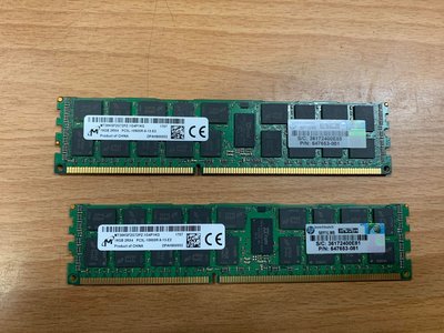售 HP 伺服器記憶體DDR3  16GB 2RX4 PC3L-10600R-9-13-E2  每支1000元.....