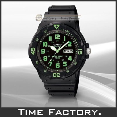 【時間工廠】全新 CASIO DIVER LOOK 潛水風膠帶腕錶 MRW-200H-3B (200 3)