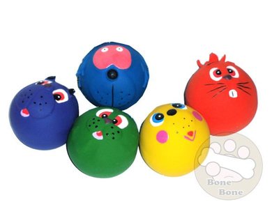 【BoneBone 】 LEO DOG 乳膠玩具-小球臉.恐龍蛋/狗狗玩具/寵物玩具/安全玩具/90元