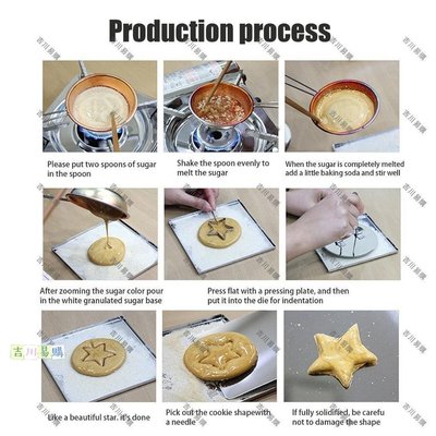 【吉川易购】魷魚遊戲外圍糖蛋糕餅乾壓制工具的製糖模具
