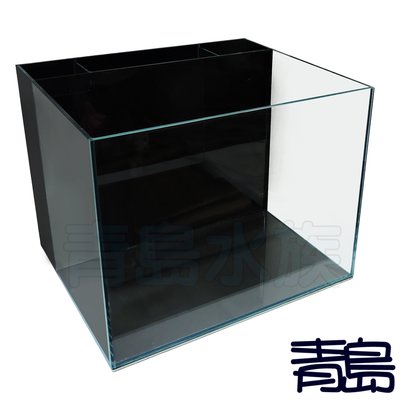 Y。。。青島水族。。。F-244-6045-B台灣精品-超白玻璃 背濾缸 背部過濾缸==60*45*45cm/8mm/黑