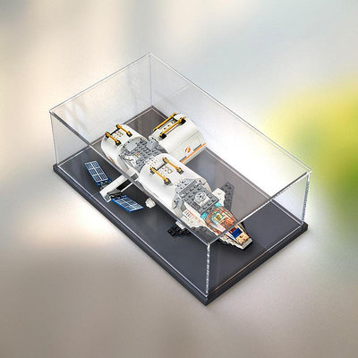 亞克力展示盒適用樂高太空60227月球空間站模型 透明收納盒防塵罩