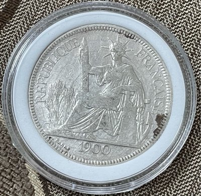 1900年法屬安南坐洋銀幣