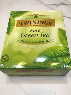 ～快樂莊園精選～ Twinings Pure Green Tea 澳洲進口唐寧綠茶茶包 經濟環保裸裝單賣零售