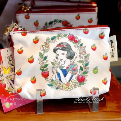 Ariel's Wish日本東京迪士尼白雪公主小矮人紅蘋果Afternoon Tea聯名款面紙包面紙套化妝包零錢包-絕版