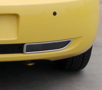圓夢工廠 VW 福斯 Beetle 金龜車 2代 2005~2012 改裝 鍍鉻銀 後保桿 倒車燈框 質感飾貼