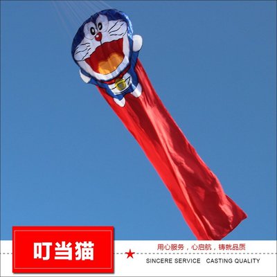 特賣-風箏年新款 叮當貓風箏 超人版叮當貓軟體風箏 飛行穩定 成人兒童