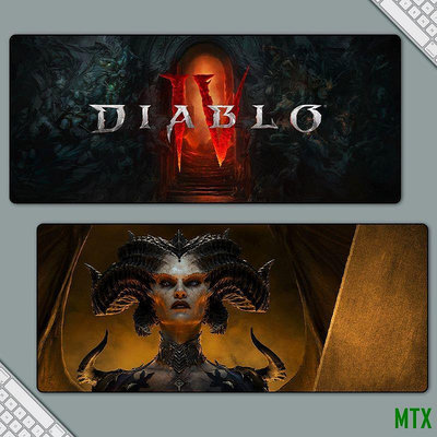 MTX旗艦店暗黑破壞神4 超大滑鼠墊 Diablo IV鎖邊訂製鍵盤長款桌墊遊戲周邊