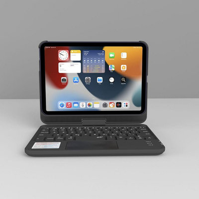 【】一件式式鍵盤360度旋轉保護殼適用於ipad mini6平板帶背光