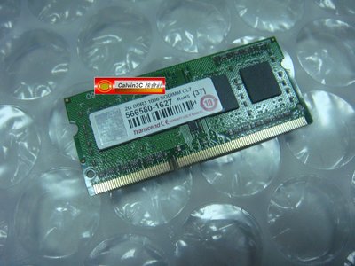 創見 Transcend DDR3 1066 2G DDRIII PC3-8500 單面 8顆粒 筆記型專用 終身保固