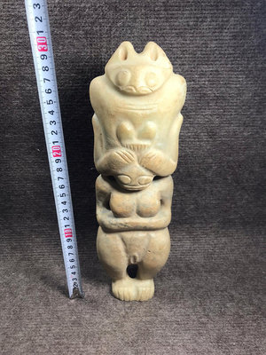 【二手】 紅山文化老玉女性復合體神像，2747 紅山文化 古玩雜項【九州拍賣】