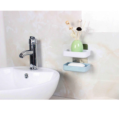 ESH63 強力貼塑膠肥皂架 免鑽免釘 無痕魔力貼 免打孔 浴室廚房收納